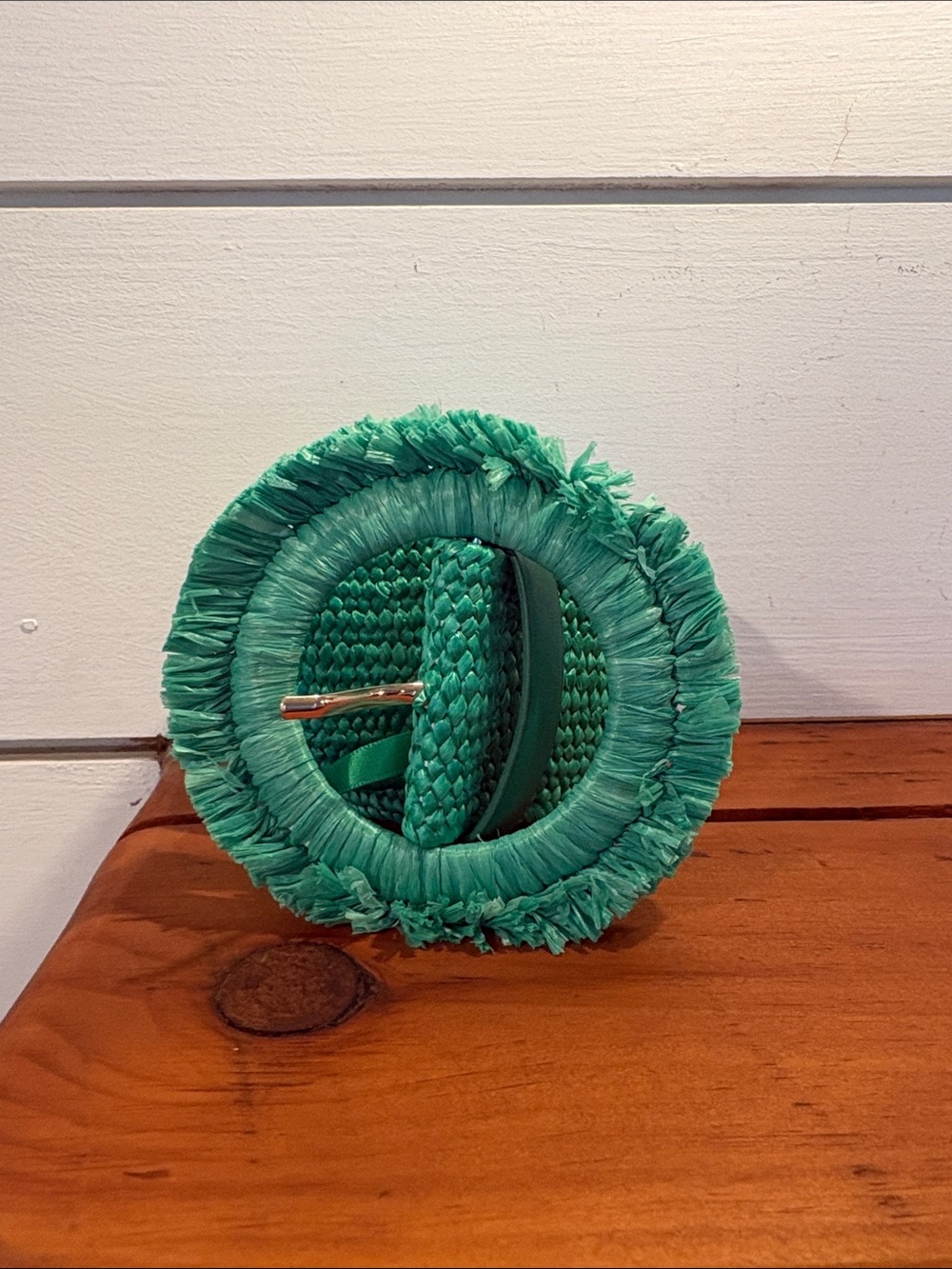 Green Raffia Decorative Napkin Ring Belts. 36”. Stretchy. - Unbranded